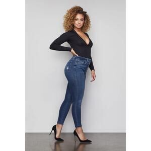 Good American Good Waist Blue Skinny Jeans Size 28